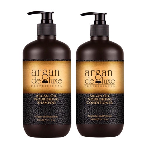 Bộ dầu gội Argan Deluxe siêu mượt phục hồi tóc hư tổn