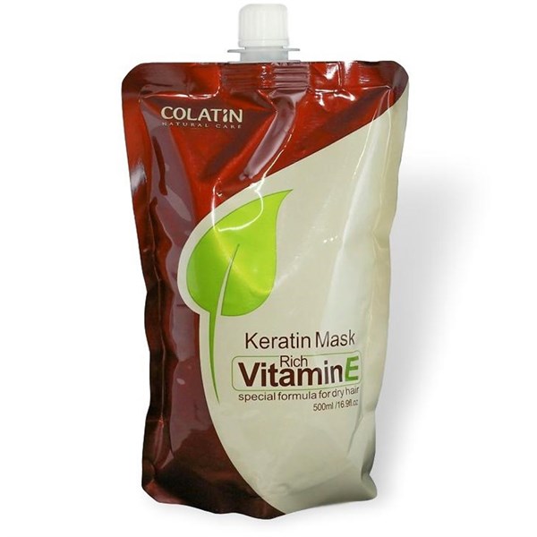 Hấp dầu Colatin Vitamin E (dang tui) cho tóc khô hư tổn 500ml 