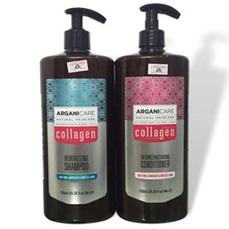 Dầu Gội Xả ARGANICARE KERATIN SHAMPOO cho tóc khô hư tổn nặng 750ml