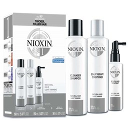 Bộ Dầu Gội Nioxin Số 1 Dành Cho Tóc Tự Nhiên, Thưa Mỏng Và Rụng Ít Bộ Dầu Gội Nioxin Số 1 Dành Cho Tóc Tự Nhiên, Thưa Mỏng Và Rụng Ít
