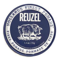 Sáp tạo kiểu tóc Reuzel Fiber Pomade (Xanh dương đậm) giữ nếp cứng độ bóng mờ 35g