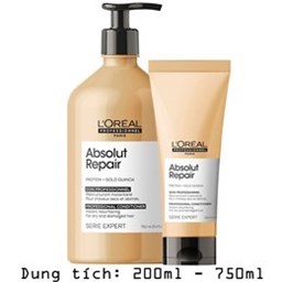 DẦU XÃ L'OREAL ABSOLUT REPAIR GOLD PHỤC HỒI TÓC HƯ TỔN  DẦU XÃ L'OREAL ABSOLUT REPAIR GOLD PHỤC HỒI TÓC HƯ TỔN